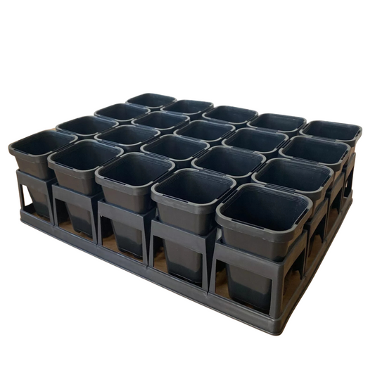 20-Cell Air Pruning Tray with 68mm Plastic Plant Tube Pots